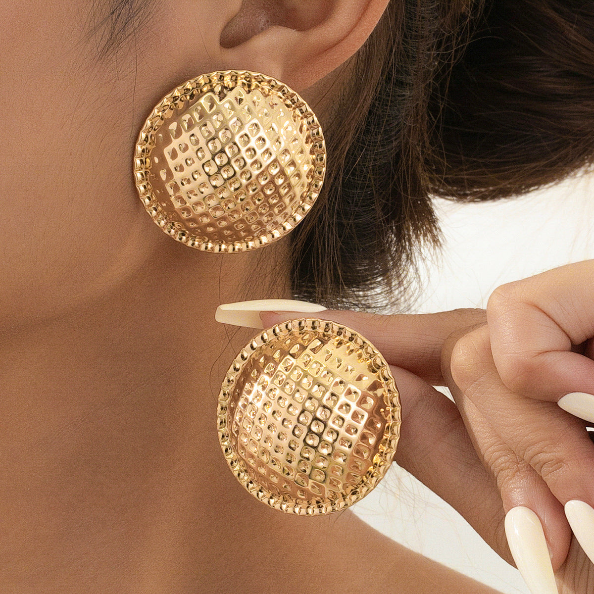 Planderful Vienna Verve Earrings – Bold Exaggerated Metal Design