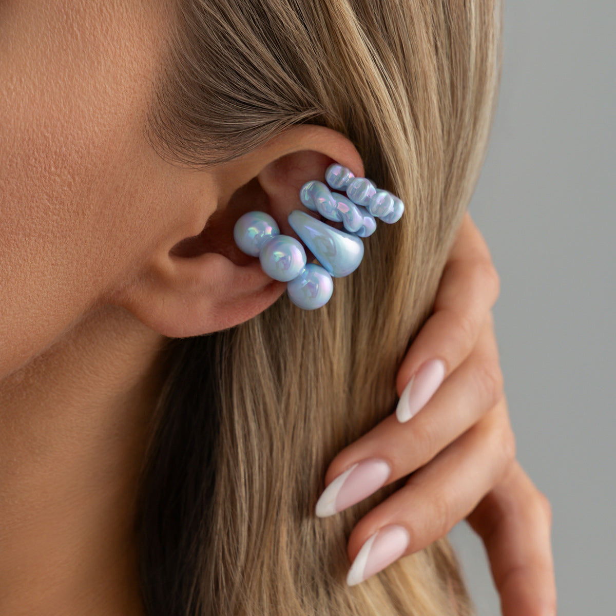 Planderful Vienna Verve No Piercing Clip On Ear Bone Earrings Set With Star Bead