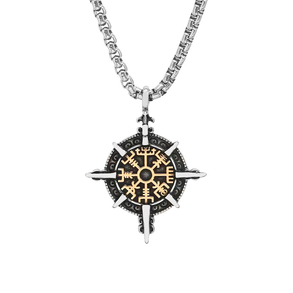 Stainless Steel European American Boys Necklace Titanium Steel Pendant