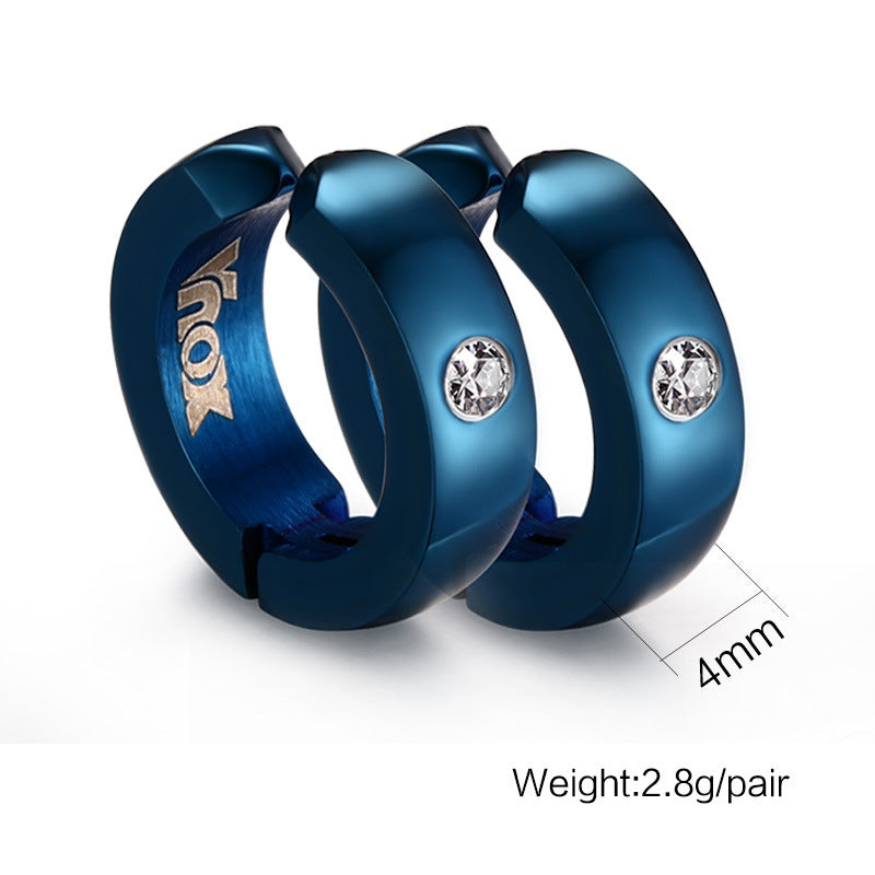 Stainless Steel Earrings — Singles or Blue Pair
