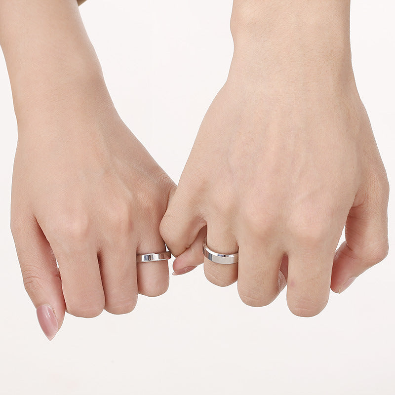 Korean With The Same Stainless Steel Ring, Harajuku Cold Wind Smooth
