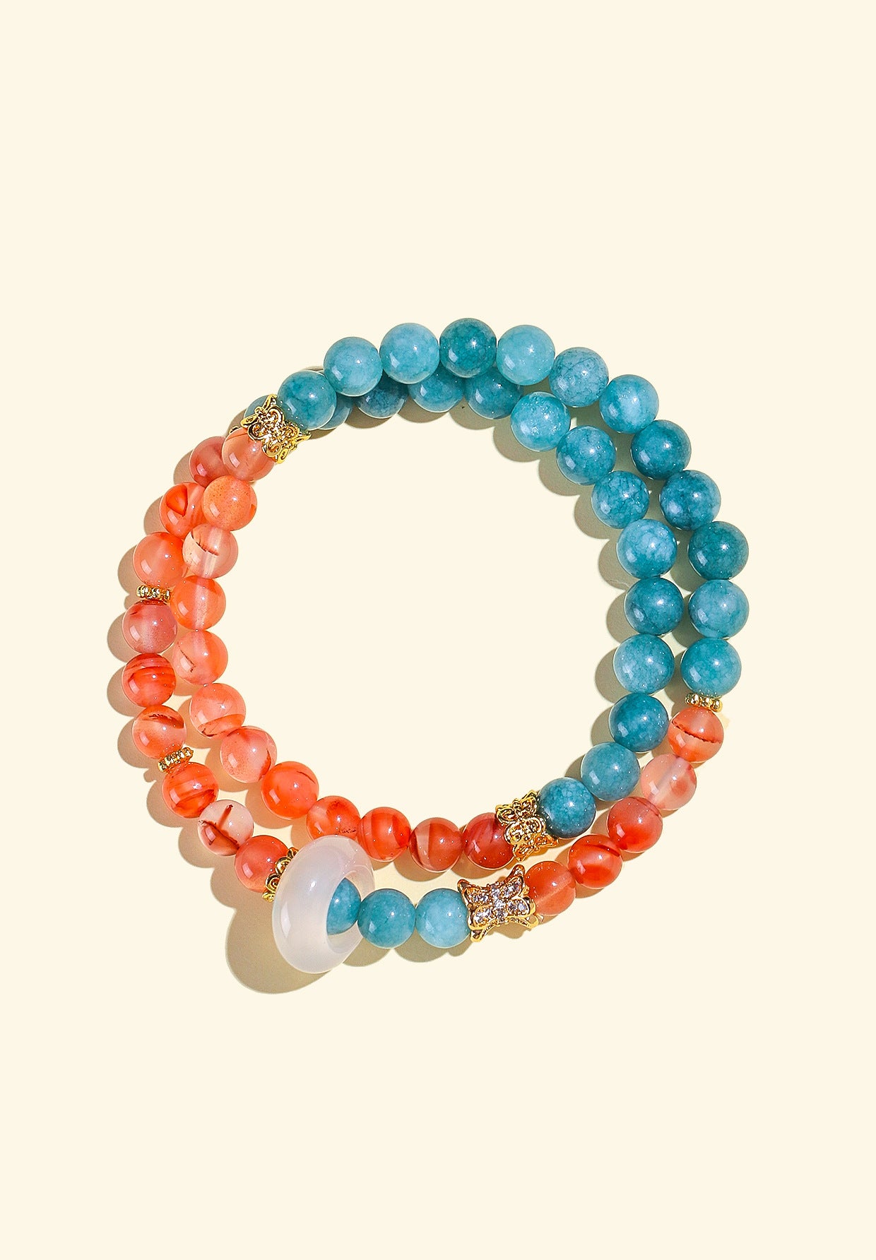 Planderful Fortune's Favor Bracelet – Fresh and Sweet Chalcedony Agate Design