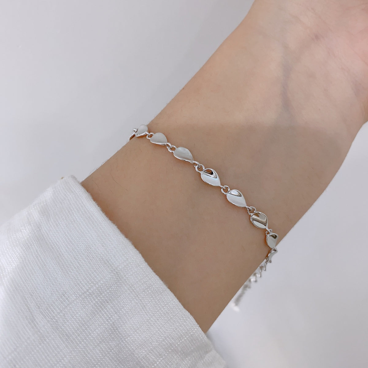 Minimalist Simple 925 Sterling Silver Bracelet