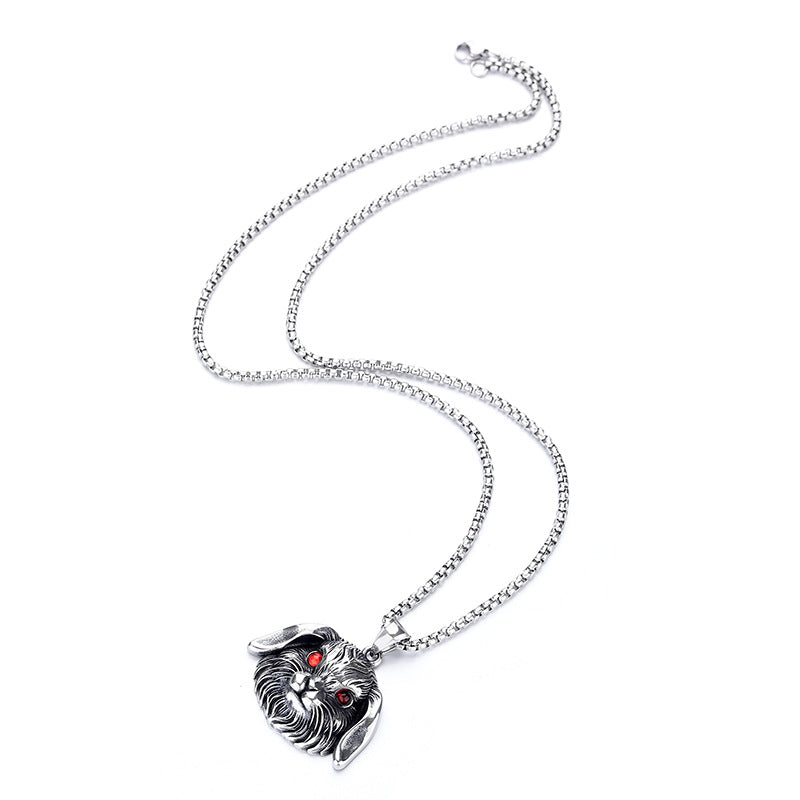Vintage Zodiac Stainless Steel Men's Pendant Necklace