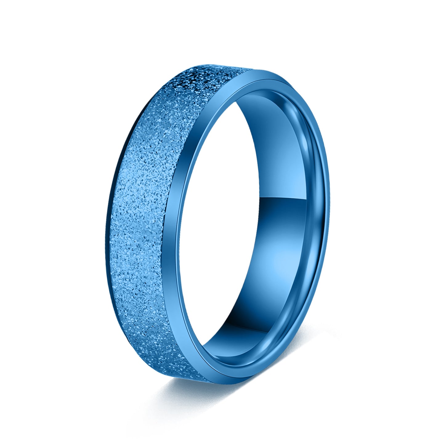 Planderful Matte Stainless Steel Ring 6mm Unisex Everyday Wear Durable Minimalist Design