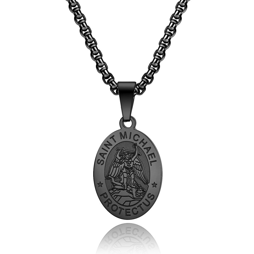 Cross-Border Amazon Supply St. Michael's Pendant Necklace