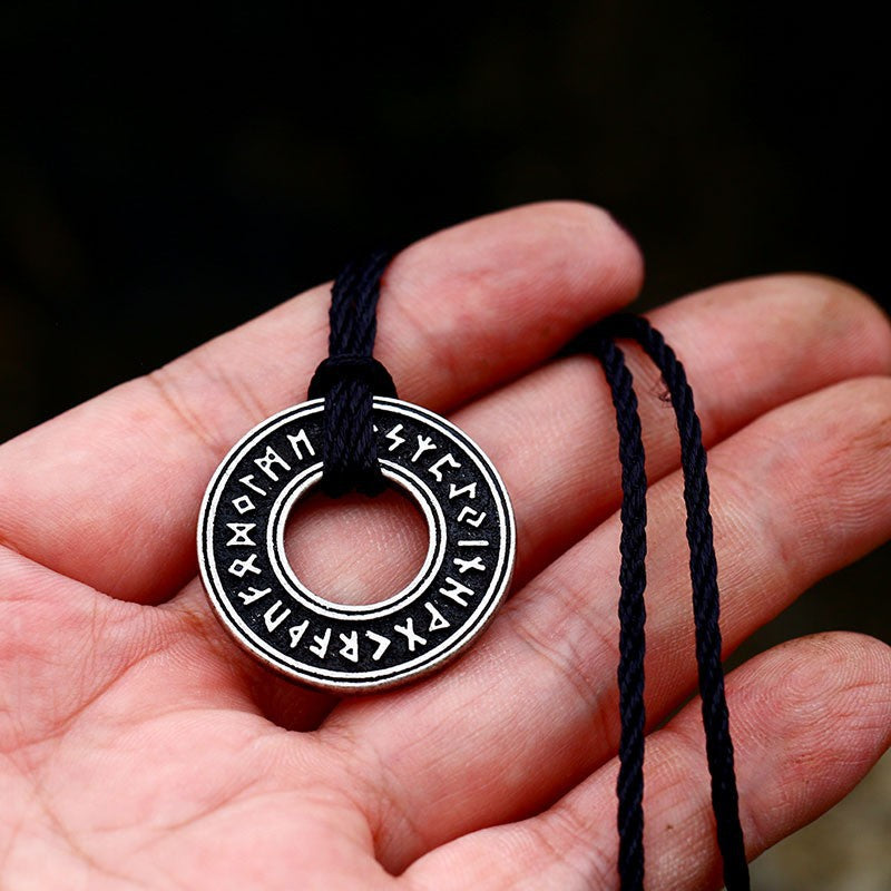 Viking Rune-Inspired Stainless Steel Pendant for Men - Wholesale Titanium Steel Jewelry