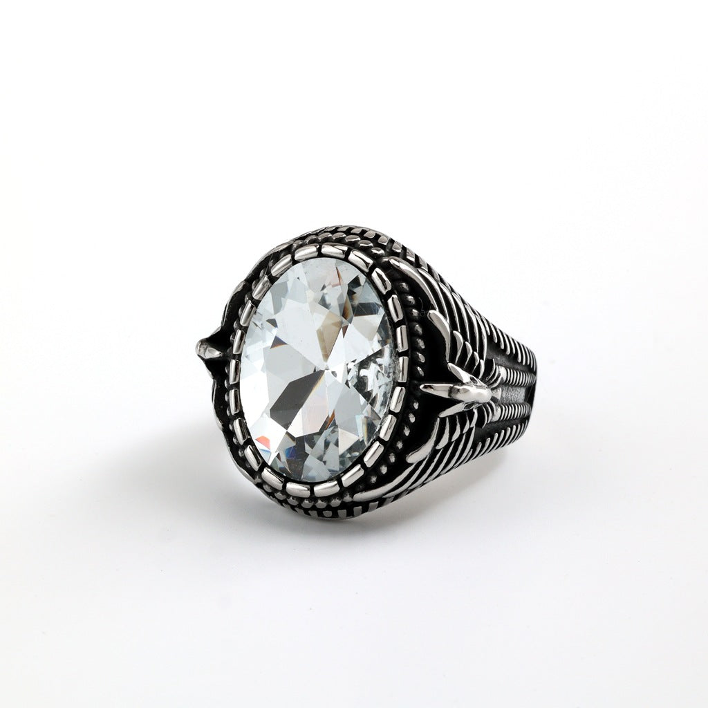 Vintage Solid Stainless Steel Men's Ring