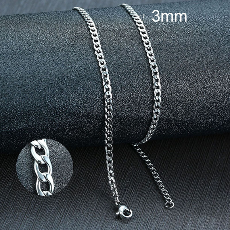 Stainless Steel Men's Thick Necklace Hip-Hop Fashion Chain