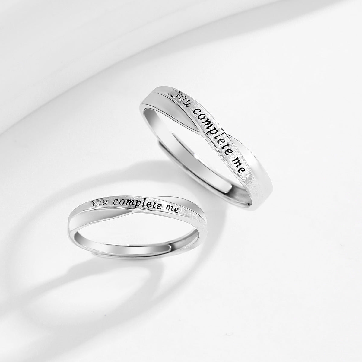 Planderful Everyday Genie – Complete Sterling Silver Couple Rings for Him and Her
