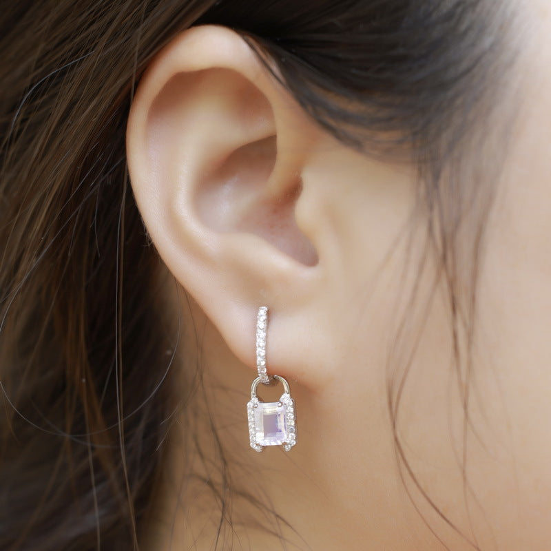 Planderful Everyday Genie Earrings – Elegant Blue Moonlight Sterling Silver Design