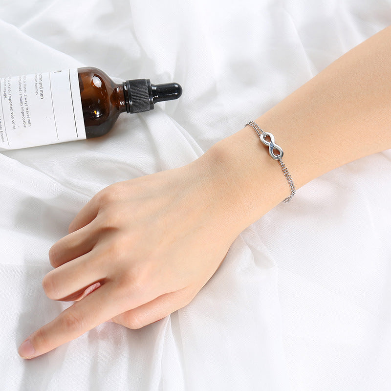 Simple And Fashionable Women's Bracelet Titanium Steel Chain