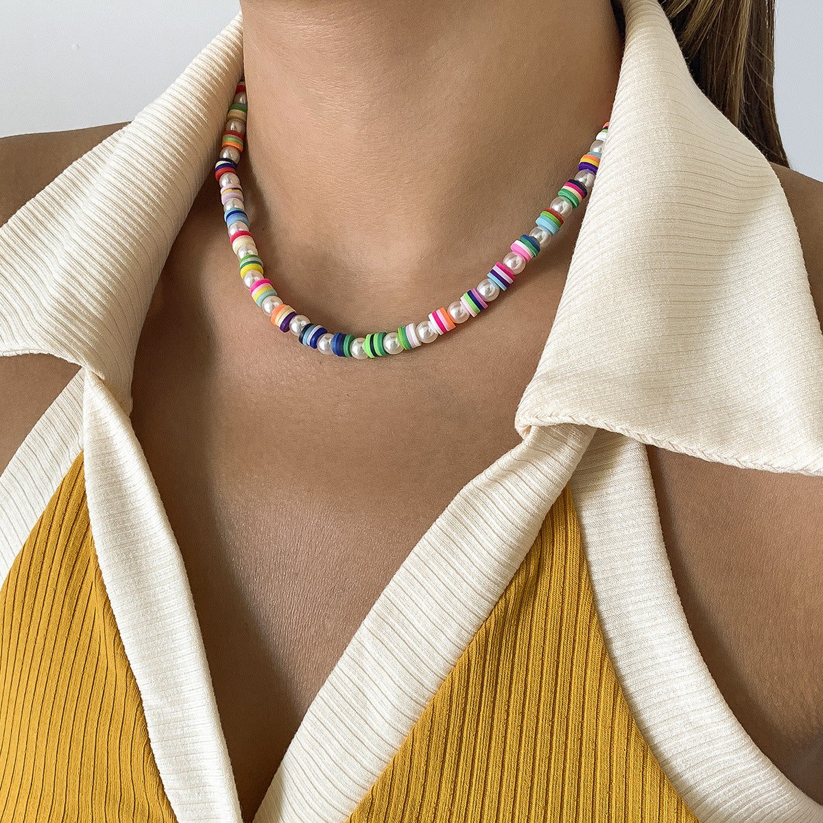 Planderful Vienna Verve Ethnic Style Beaded Necklace For Women Vintage Retro Statement Jewelry