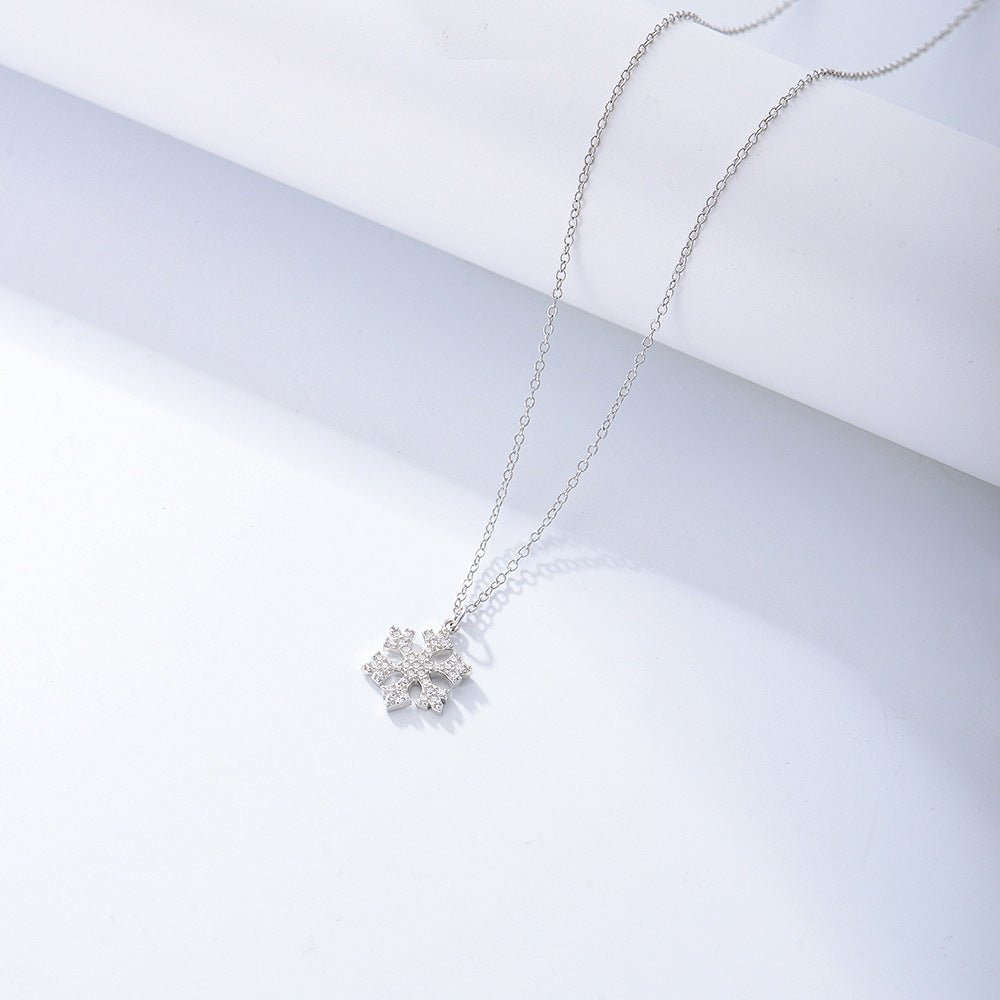 Sense Flash Diamond Necklace Qixi Festival Gift Japan And South Korea S925 Sterling Silver