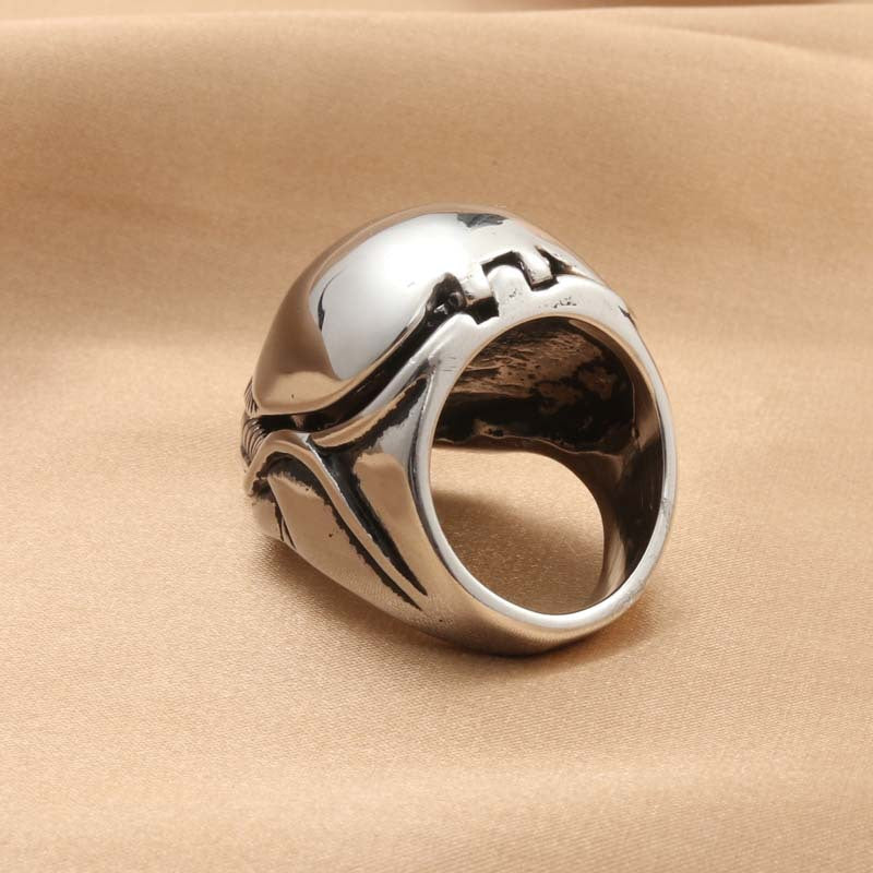 European And American Jewelry Titanium Steel Shark Head Ring