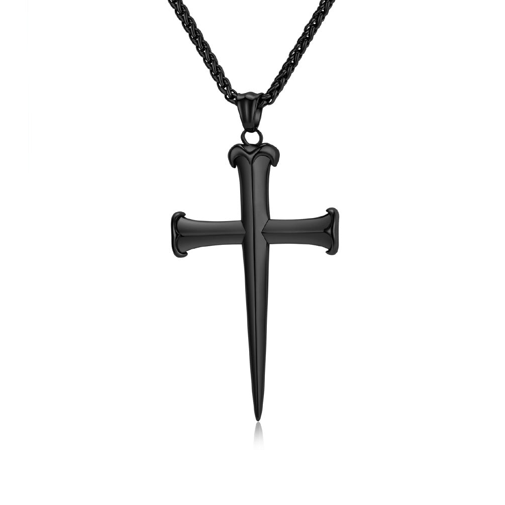 Stainless Steel Cross Vintage Punk Necklace