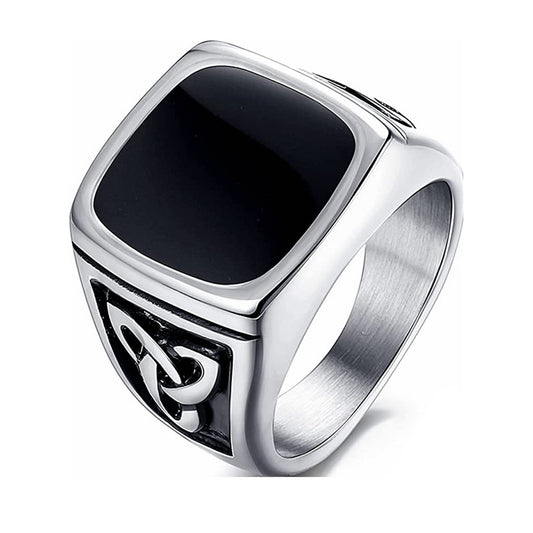 Celtic Knot Titanium Ring for Men - European and American Style Jewelry