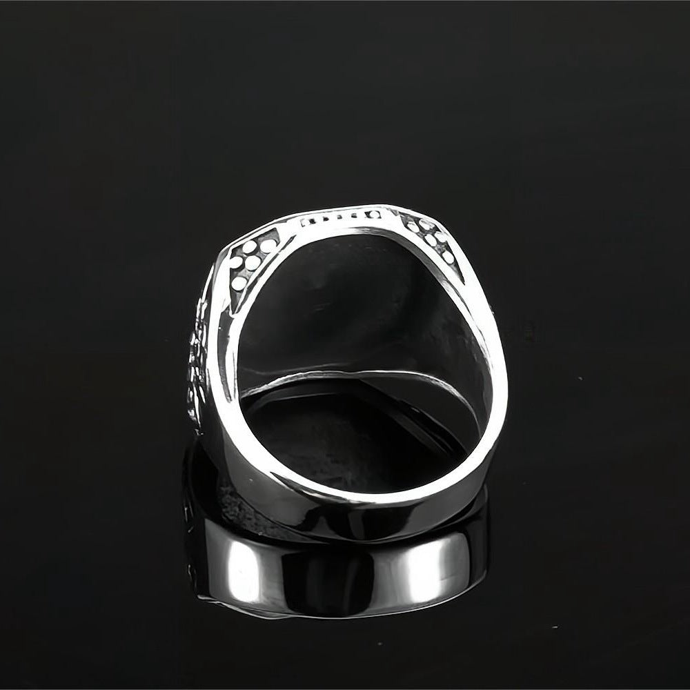 European And American Jewelry Men's Stainless Steel Ring Viking Bear Paw Retro Personalized Ring