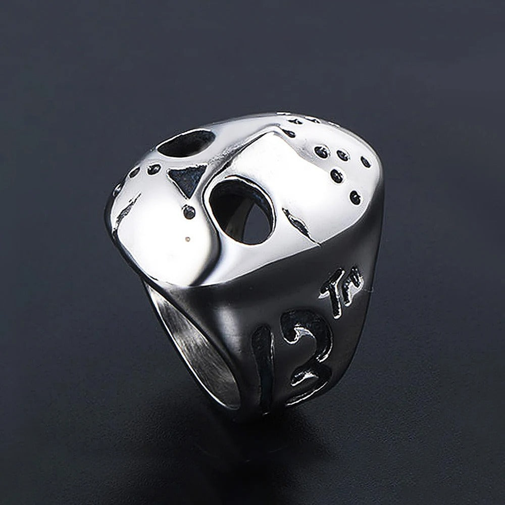 Punk Skull Viking Stainless Steel Ring