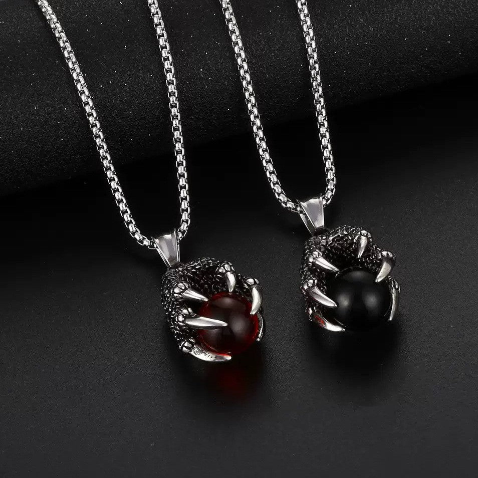 Stainless Steel Eagle Claw Pendant Necklace For Men By Planderful Stylish Hip Hop Fashion