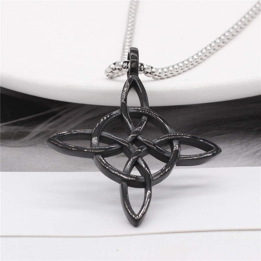 Planderful Titanium Steel Pendant Unisex Viking Celtic Design With Protection Statement For Men And Women
