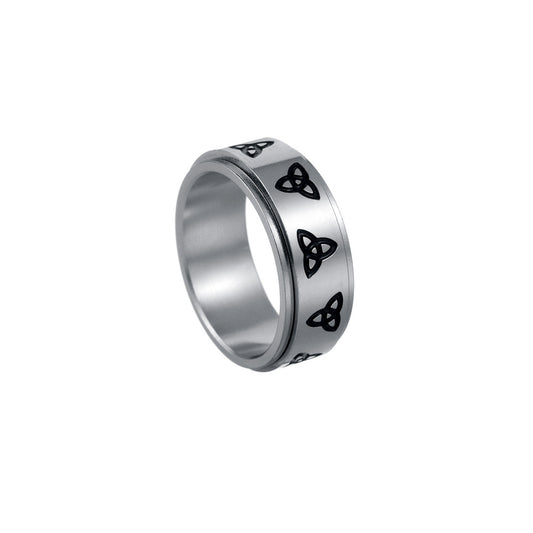 Cross-Border Titanium Steel Rotating Ring for Men - Planderful Everyday Genie Collection