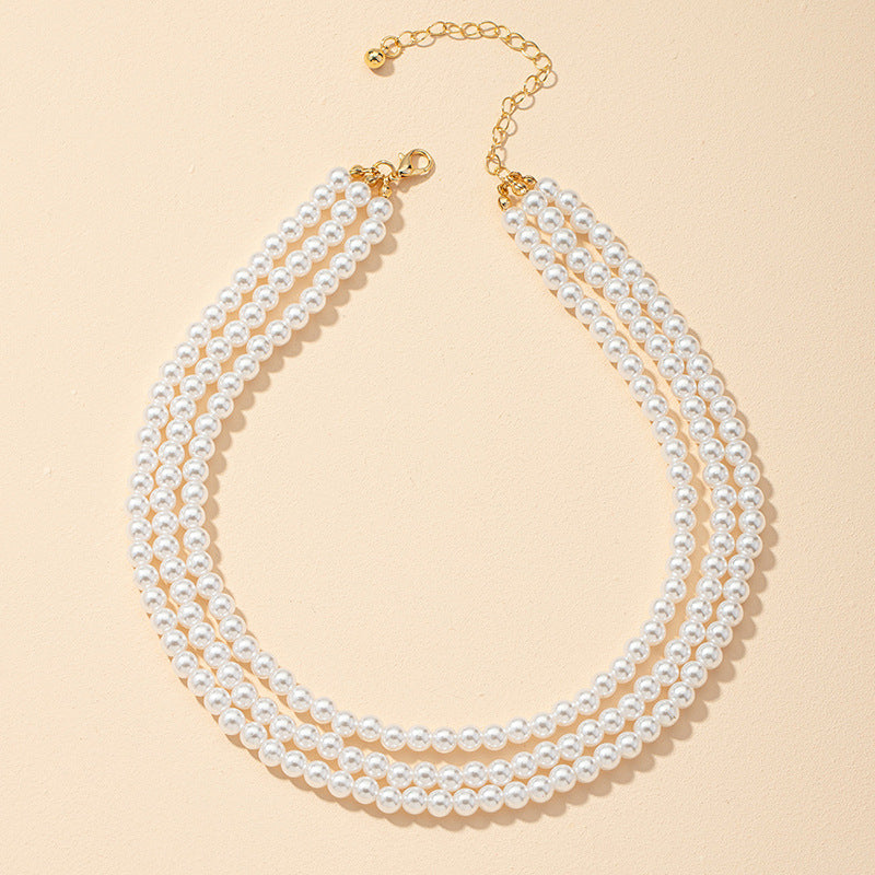Elegant Vienna Verve Pearl Necklace - Exquisite Cross-border Neckwear