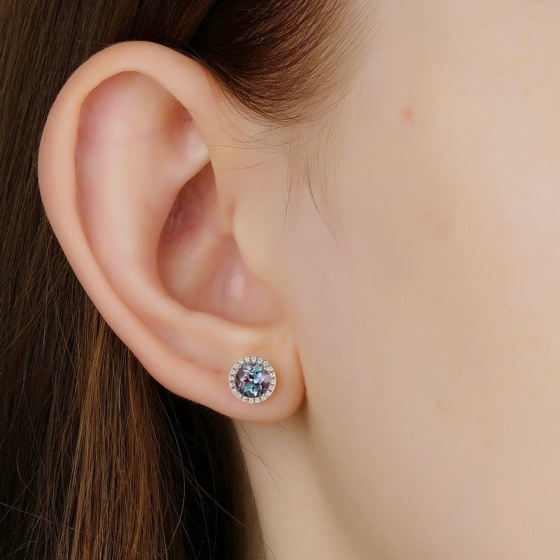 Planderful Jewelry Alexandrite Sterling Silver Earrings