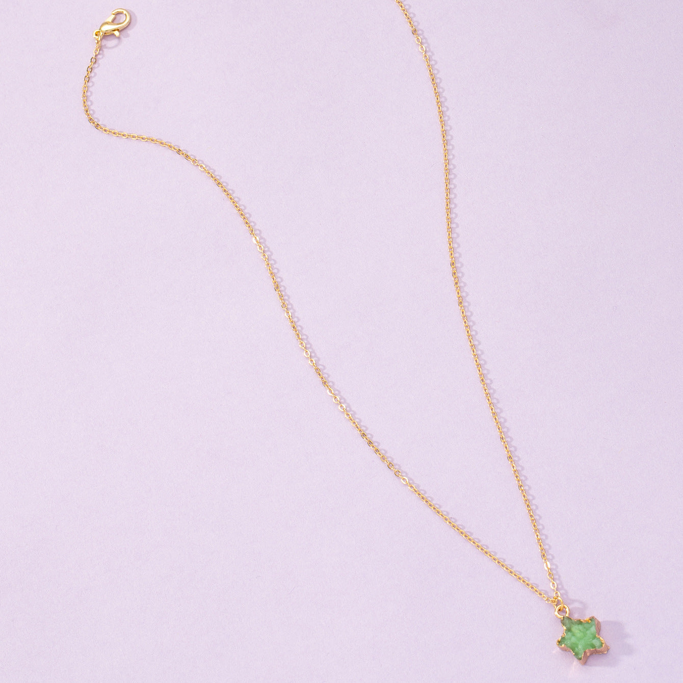 Crystal Bud Necklace with Five-Star Pendant - Vienna Verve Collection