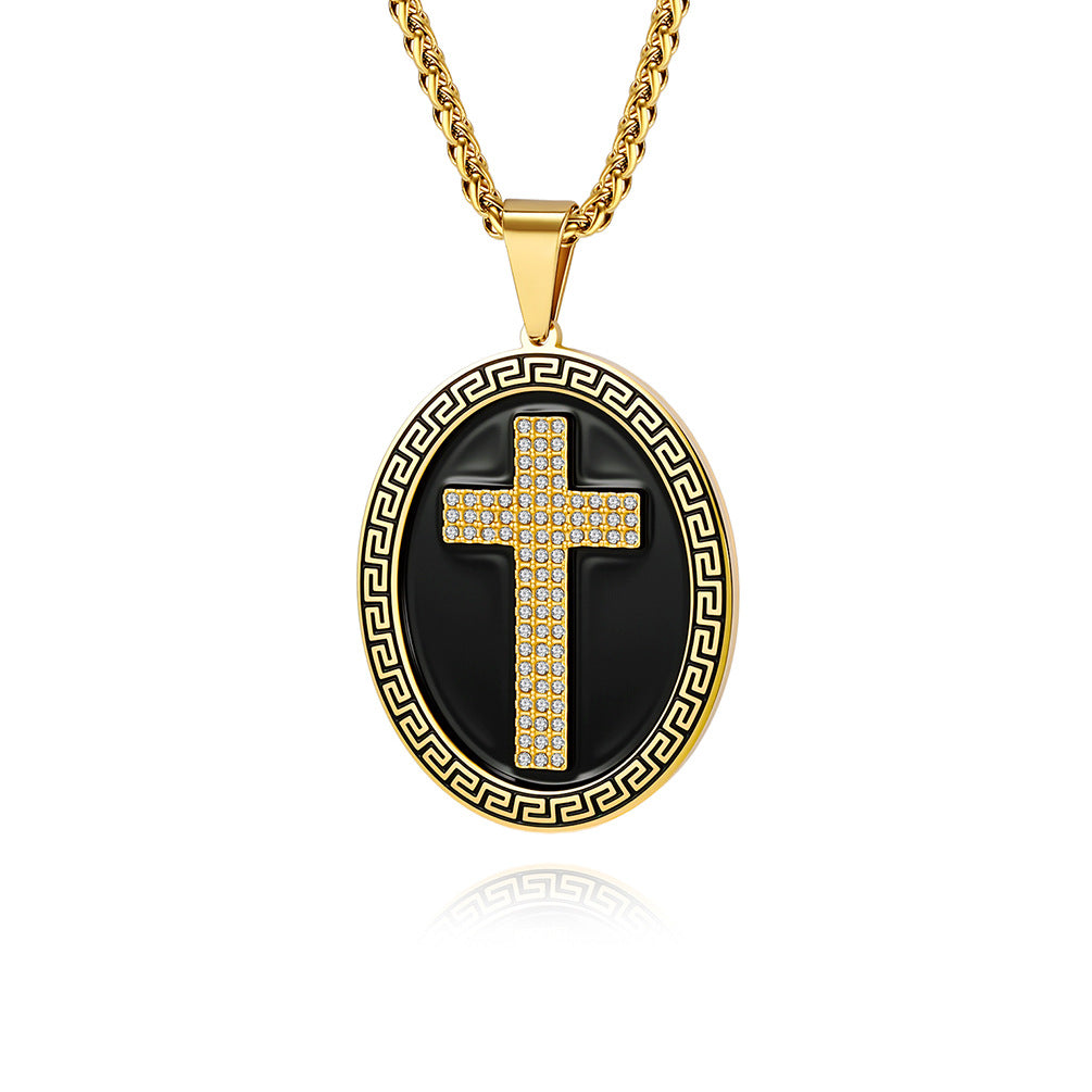 Stainless Steel Cross Vintage Necklace