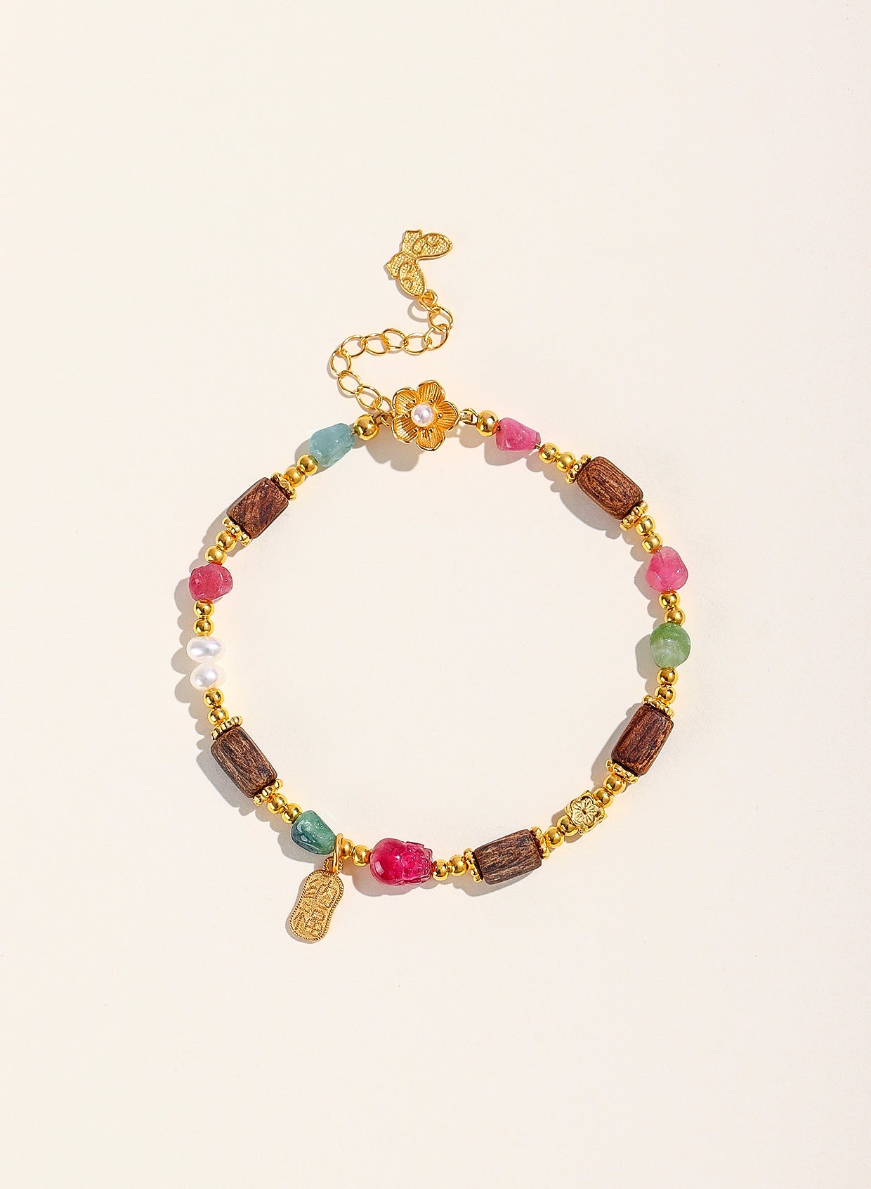 Planderful Fortune's Favor Bracelet – Premium Tourmaline and Natural Pearl Design