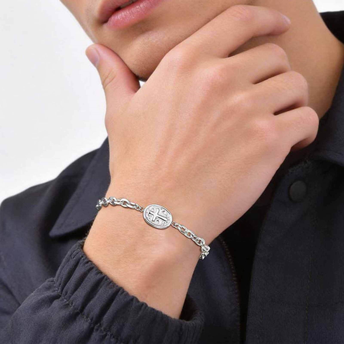 Cross Stainless Steel Bracelet