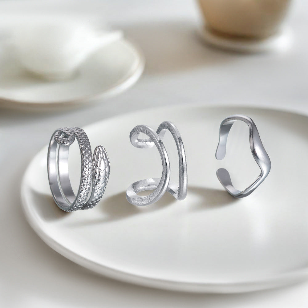 Planderful Genie Hip Hop Ring Open Design For Hip Hop Fans