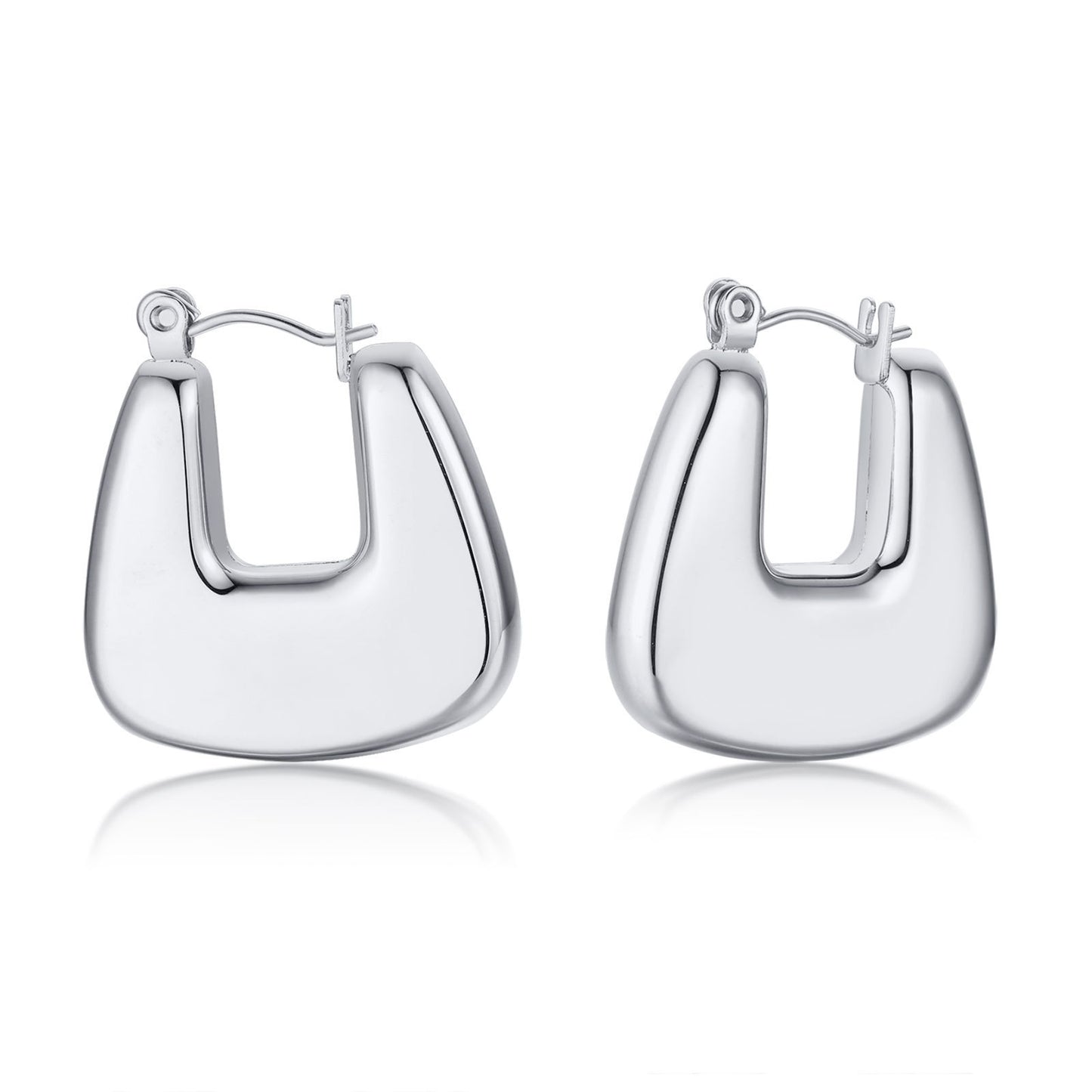 Stainless Steel New Simple and Versatile French Earrings Set
