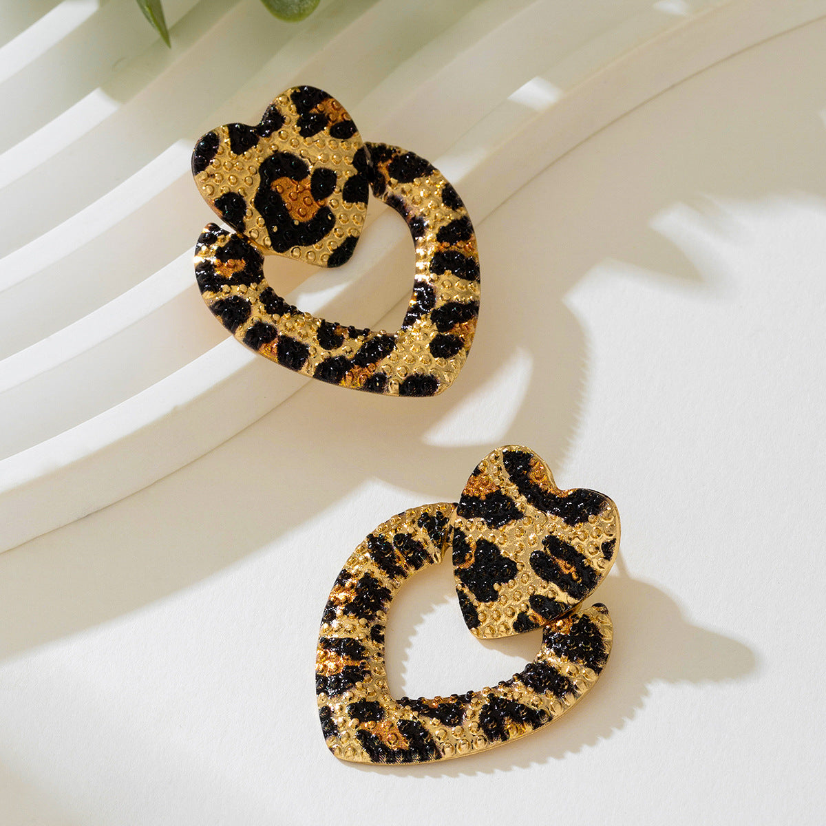 Planderful Vienna Verve Earrings Set – Retro Exaggerated Metal Geometry Design