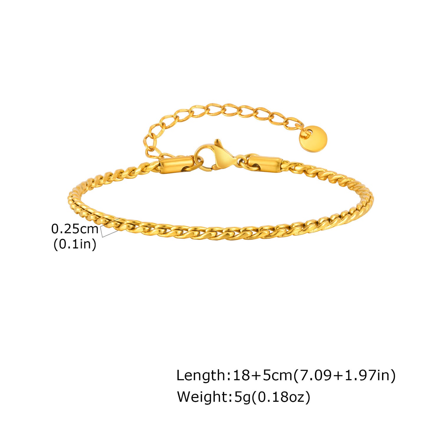 Planderful Stainless Steel Mens Bracelet Minimalist Daily