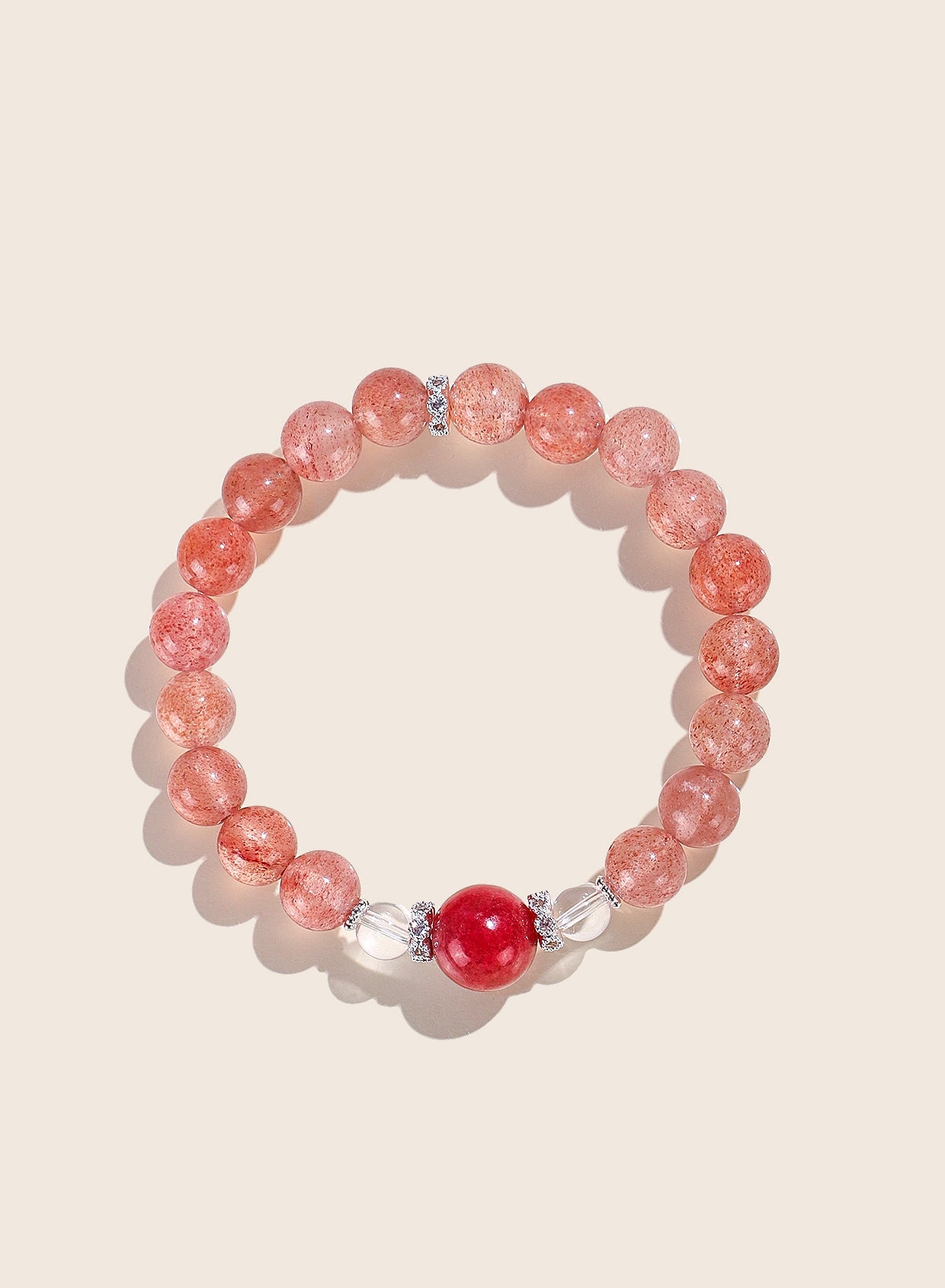 Planderful Fortune's Favor Bracelet – Fresh and Sweet Rose Stone Design