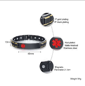 Amazon Accessories Stainless Steel Magnetic Curved Bracelet For Men