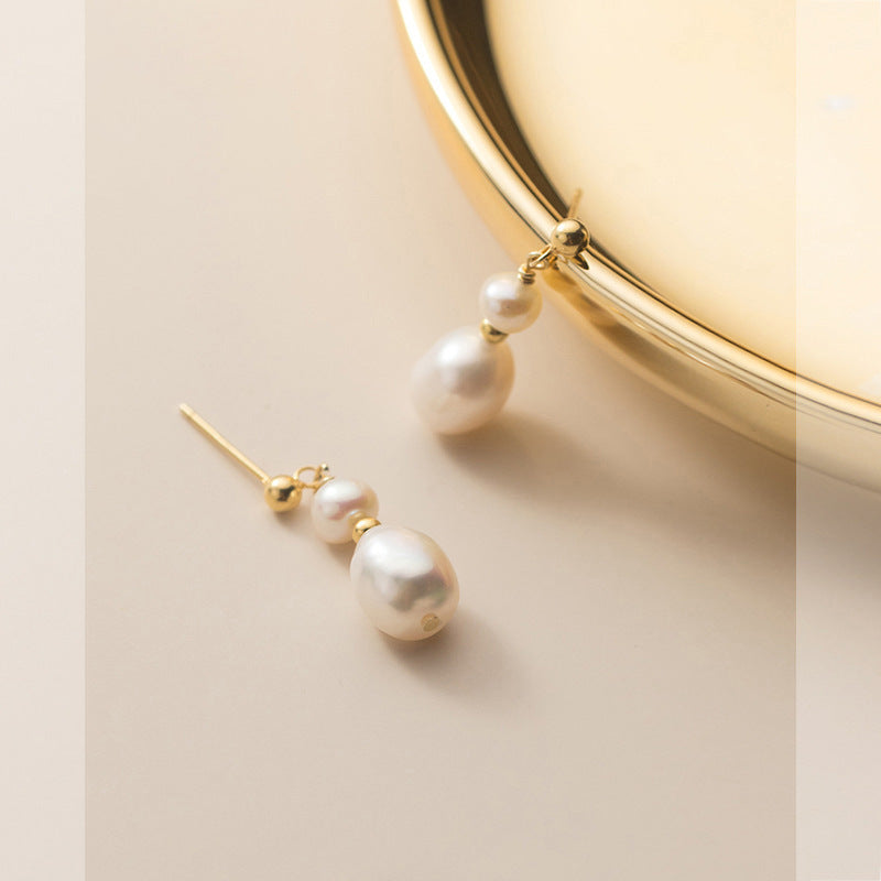 Fortune's Favor Freshwater Pearl and Sterling Silver Clip-on Earrings