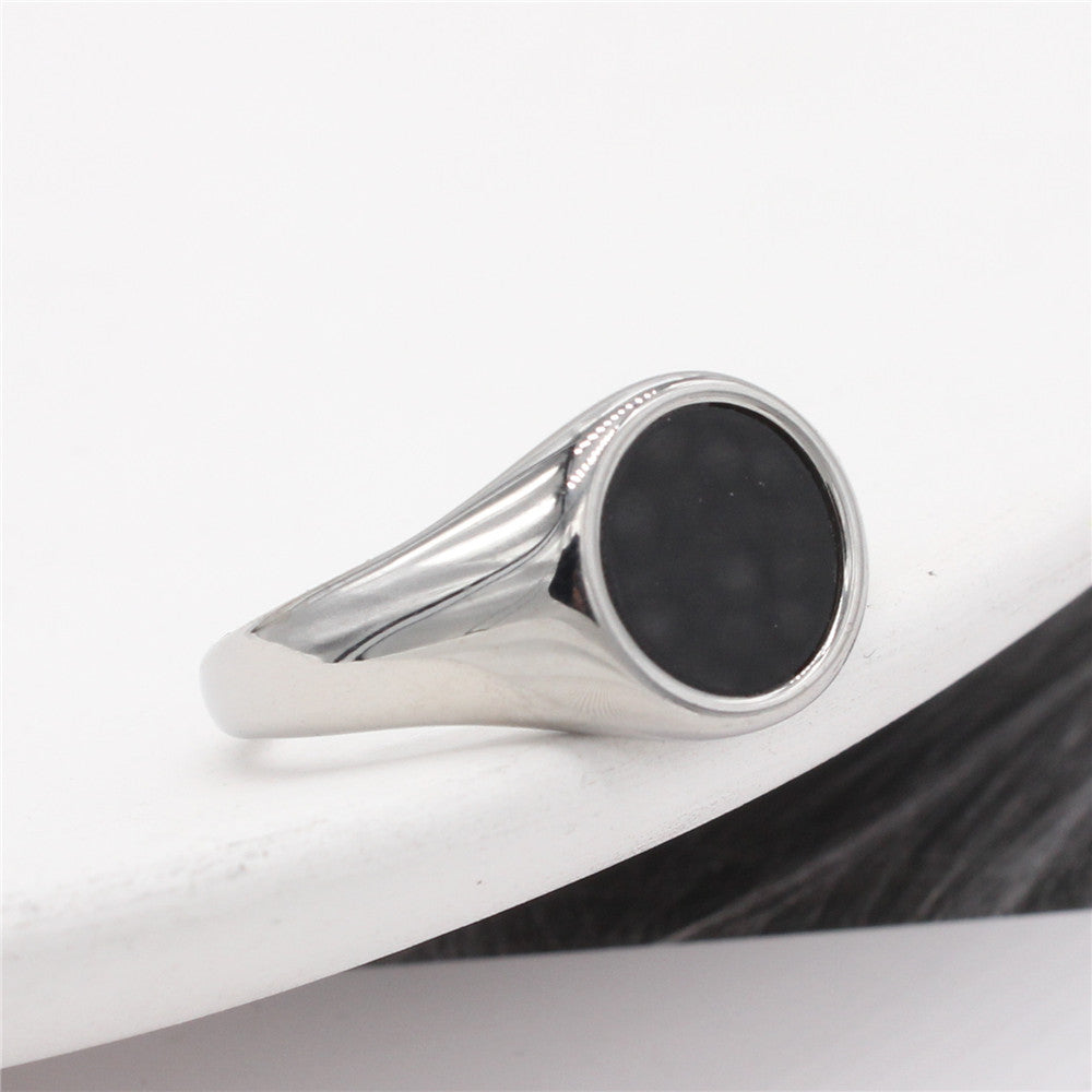 Planderful Everyday Genie Unisex Steel Ring Minimalist Design Durable Shield Sizes 7 To 12