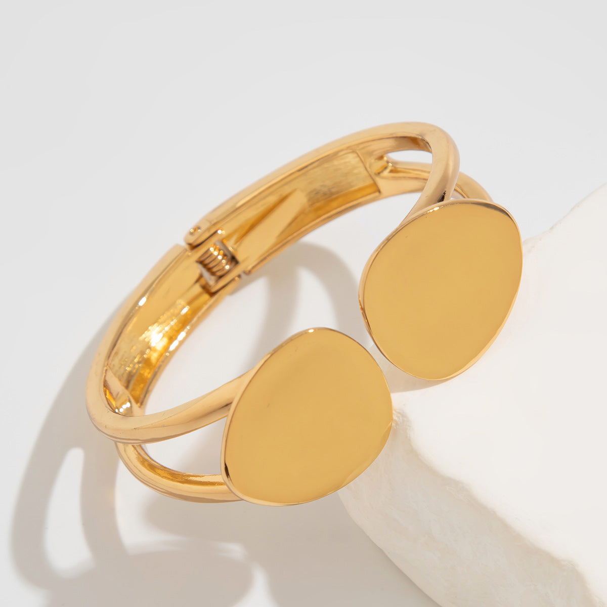 Planderful Vienna Verve Water Drop Open Bracelet For Women Cyberpunk Geometric Metal Statement Jewelry