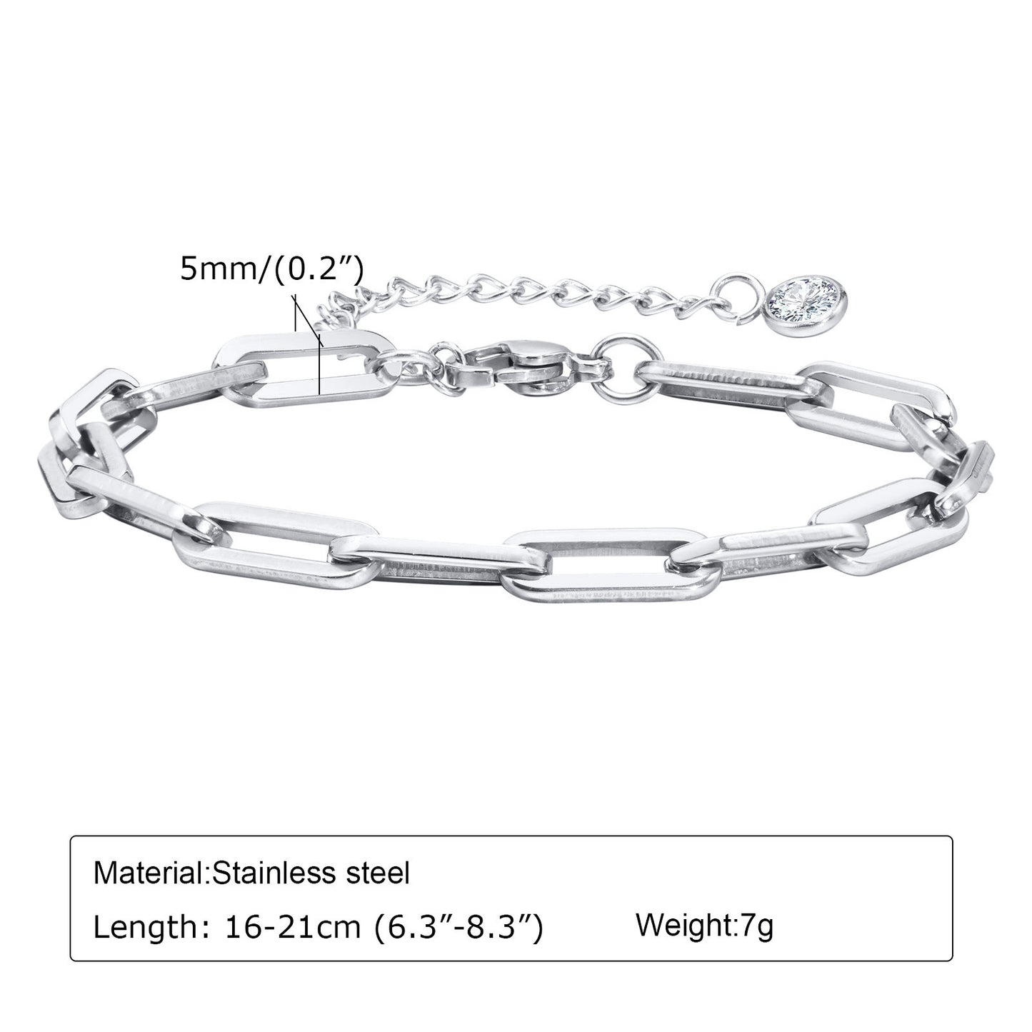 Ladies Titanium Steel Sweet Cool Bracelet Gold Fashion Accessories