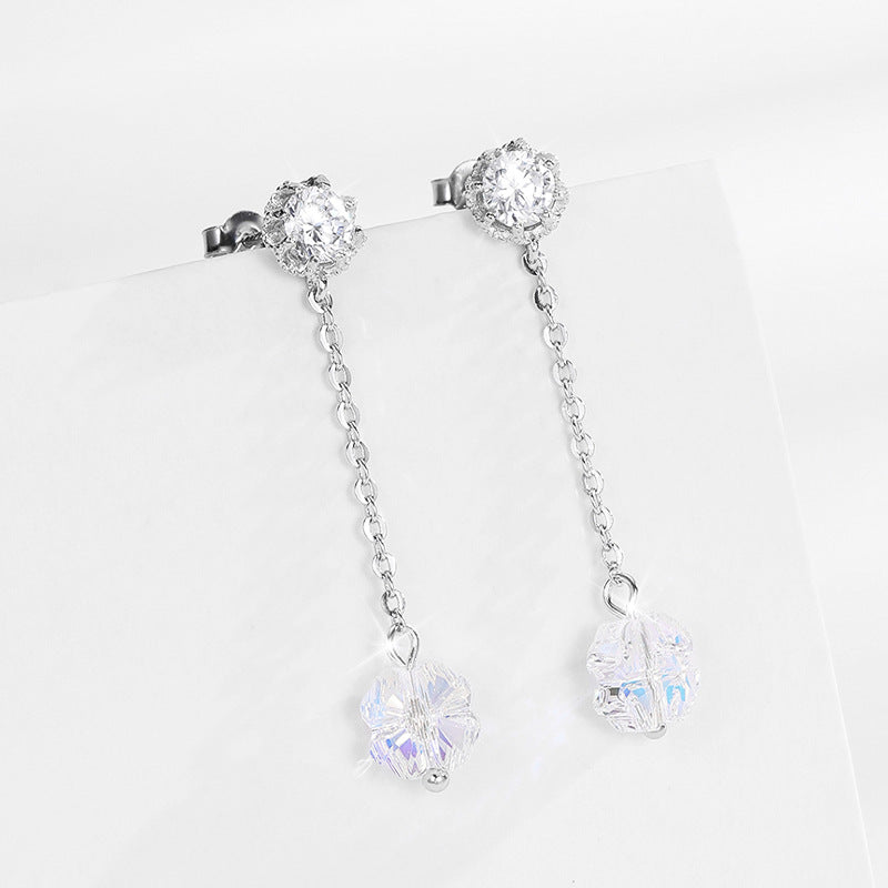 Korean Stud 925 Sterling Silver Earrings