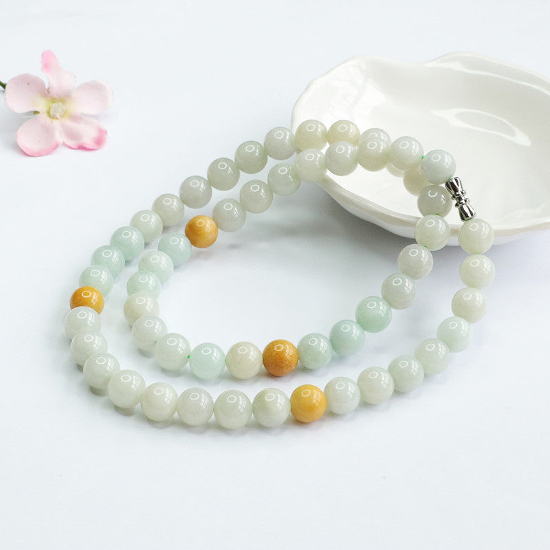Natural A Grade Jade Necklace Multi-treasure Beads String Jade Jewelry