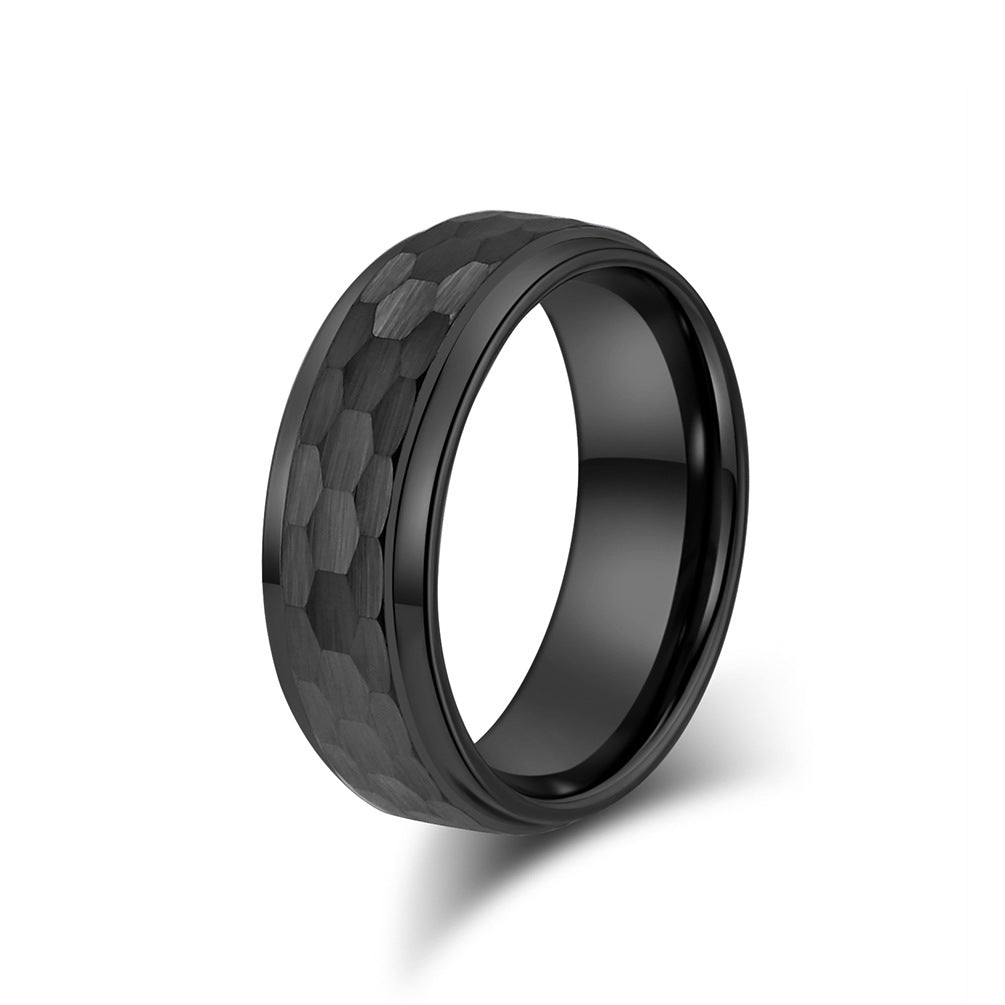 Amazon's Simple Design Carbonized Tungsten Men's Ring