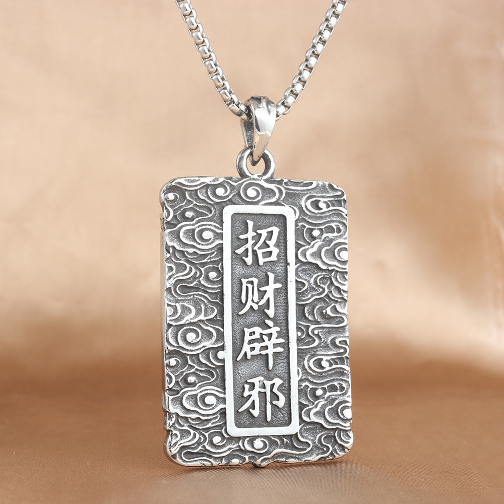 European And American Stainless Steel Unicorn Pendant Necklace