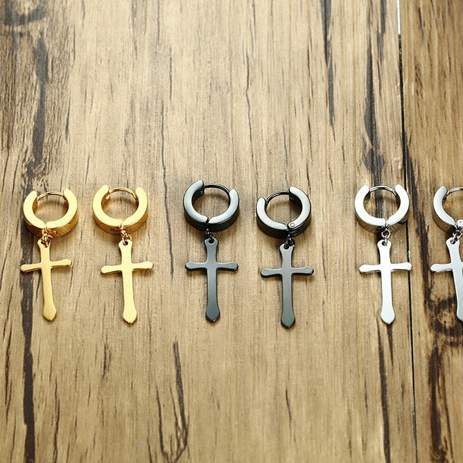 Cross Single Earrings or Ear Cuffs