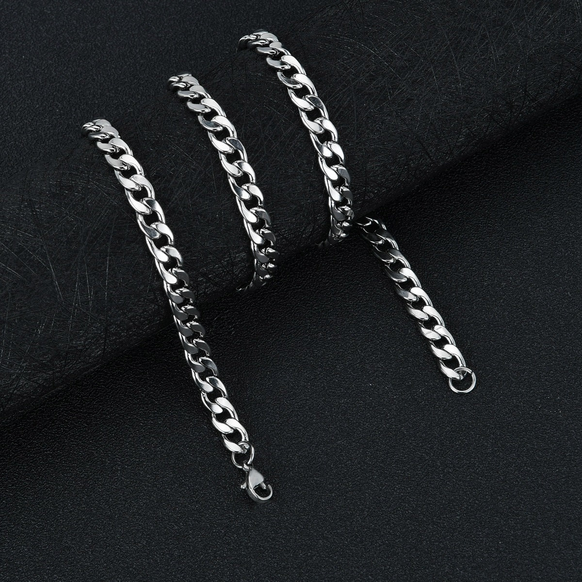 Stylish Men's Stainless Steel Hip-Hop Chain Necklace for Wholesale