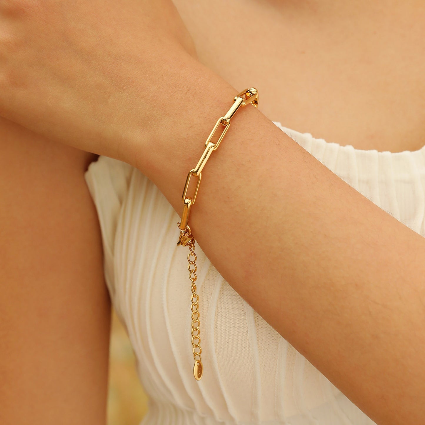 Bracelets Stainless Steel Simple Bracelet 18K Gold Fashion