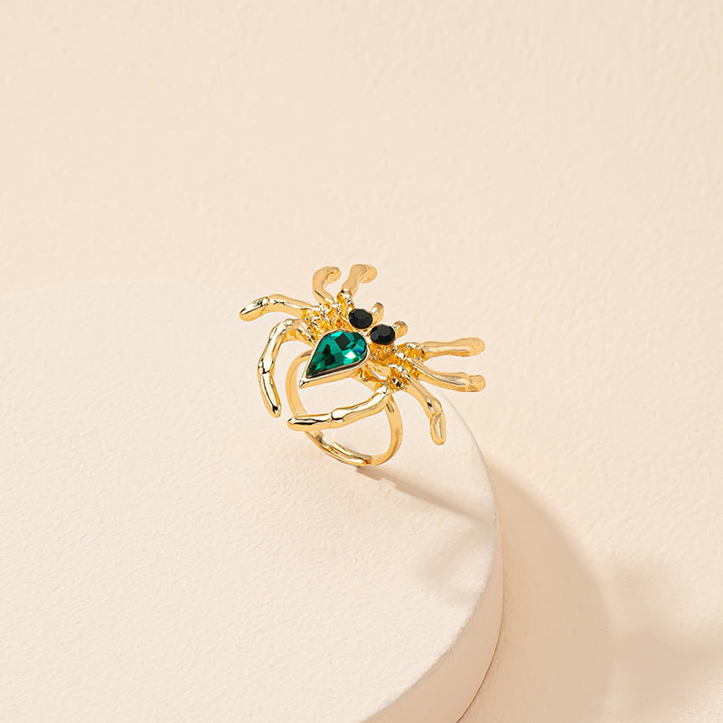 Spider Enchantment Adjustable Ring - Unique Fashion Jewelry Piece